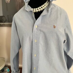 Polo by Ralph Lauren Light Blue Oxford Button-Down Shirt with Pony Logo